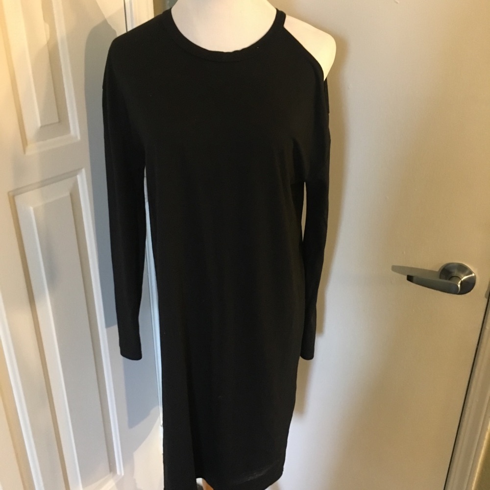 Daisy Street Long Sleeve Black Dress